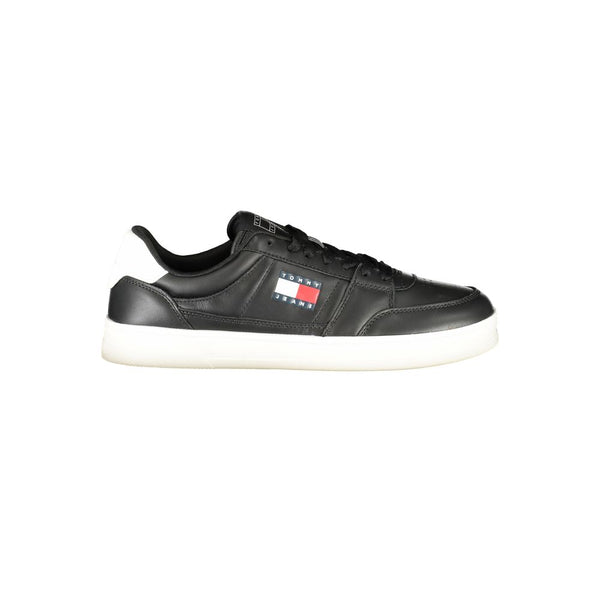 Tommy Hilfiger Athletic Sneaker — Black Leather