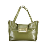 Mario Valentino Bag — Green Polyurethane, Adjustable Strap