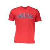 Cavalli Class Men's T-Shirt — Red Cotton