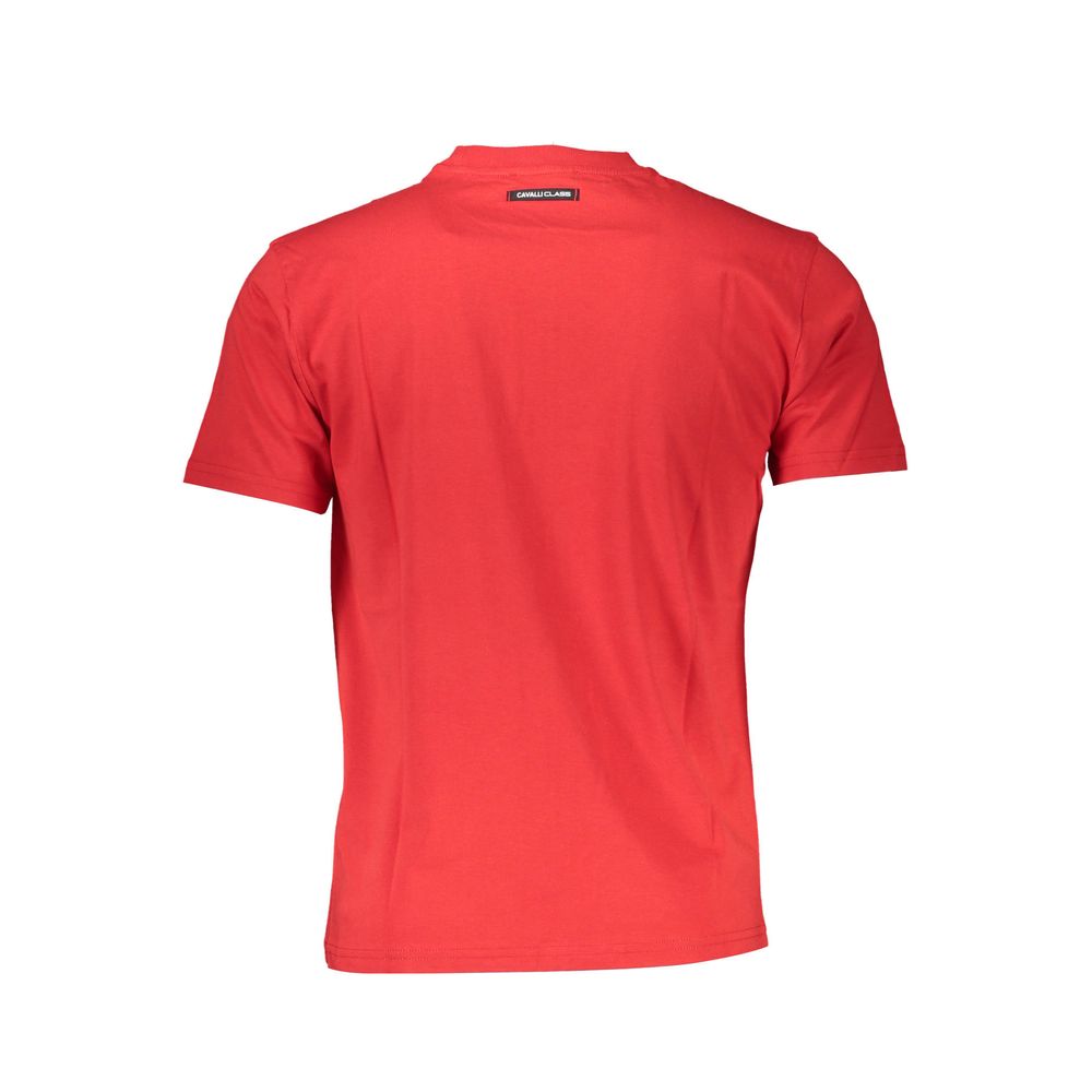Cavalli Class Men's T-Shirt — Red Cotton
