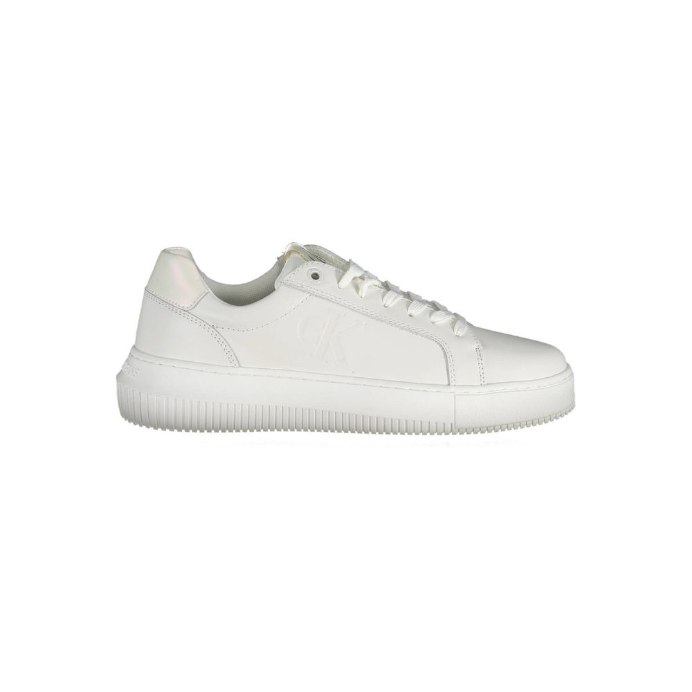 Calvin Klein Leather Sneaker — White