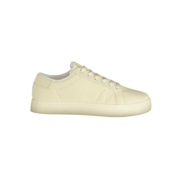 Calvin Klein Low-Top Sneaker — White Polyester