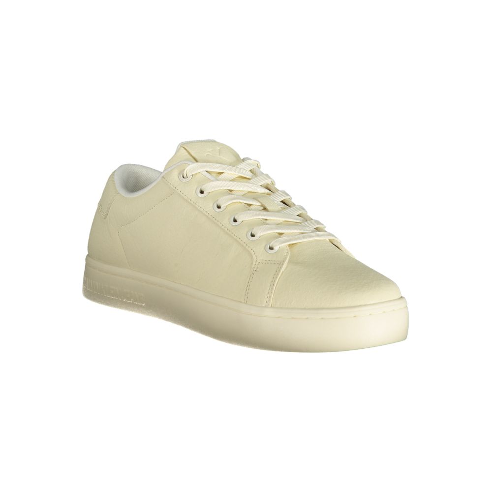 Calvin Klein Low-Top Sneaker — White Polyester