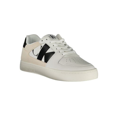Calvin Klein Men's Polyurethane Sneaker — White