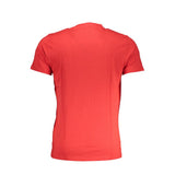 Cavalli Class Crew Neck T-Shirt — Red Cotton