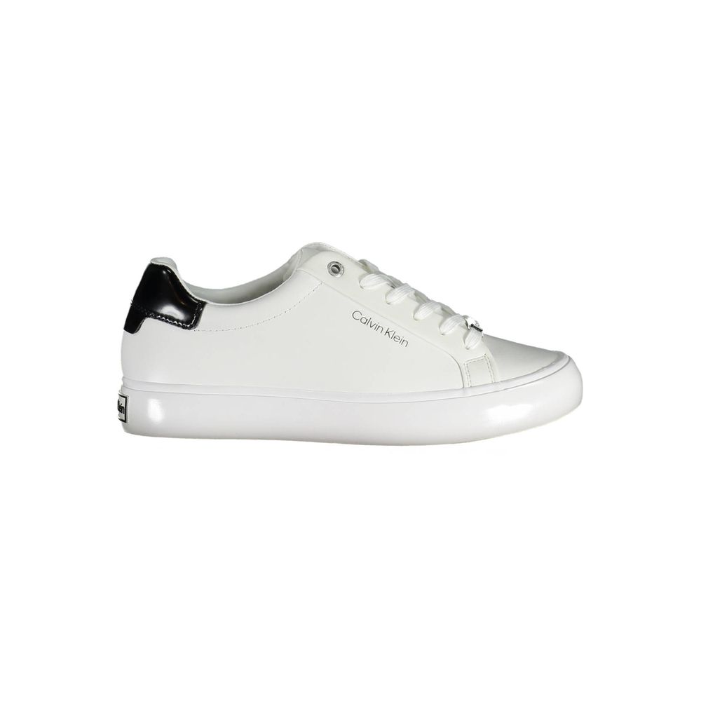 Calvin Klein Leather Sneaker — White