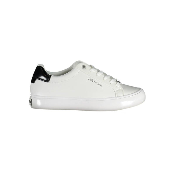 Calvin Klein Leather Sneaker — White