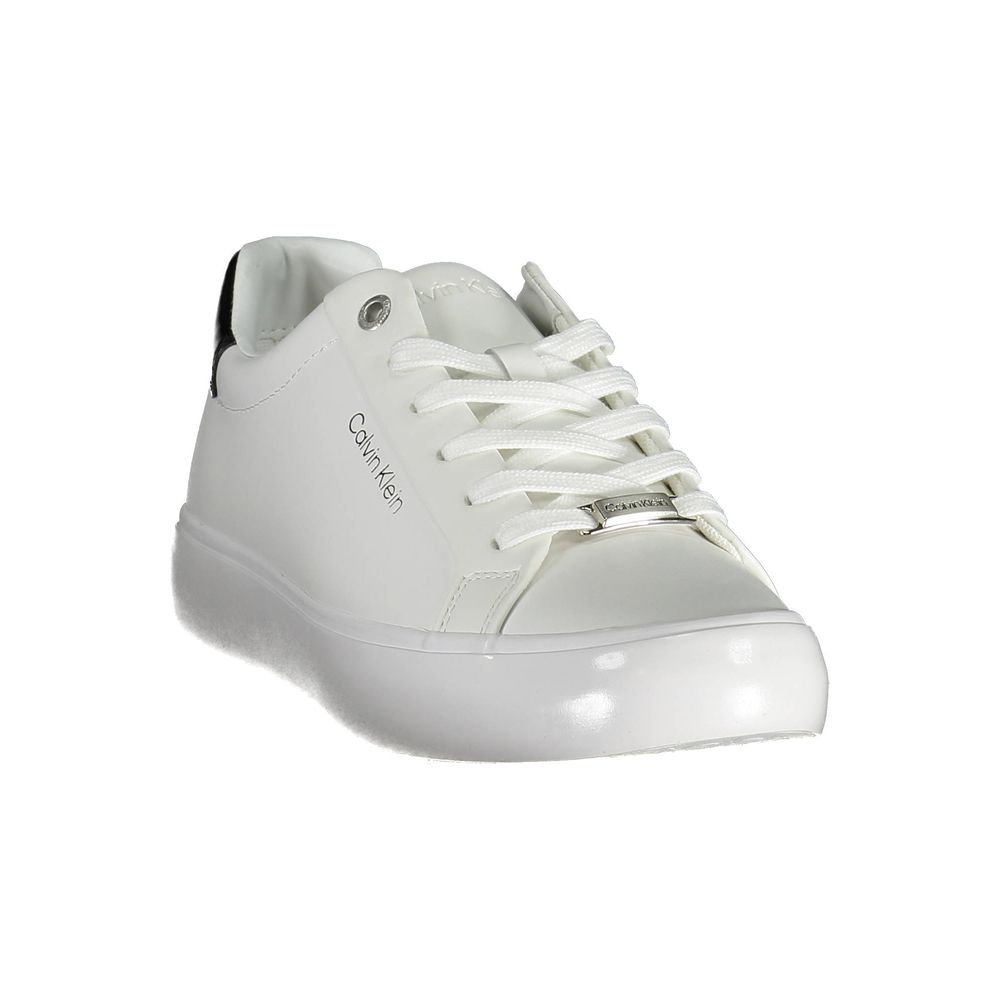 Calvin Klein Leather Sneaker — White