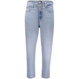 Tommy Hilfiger High-Waisted Mom Jeans — Blue Cotton