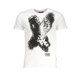 Cavalli Class Crew Neck T-Shirt — White Cotton
