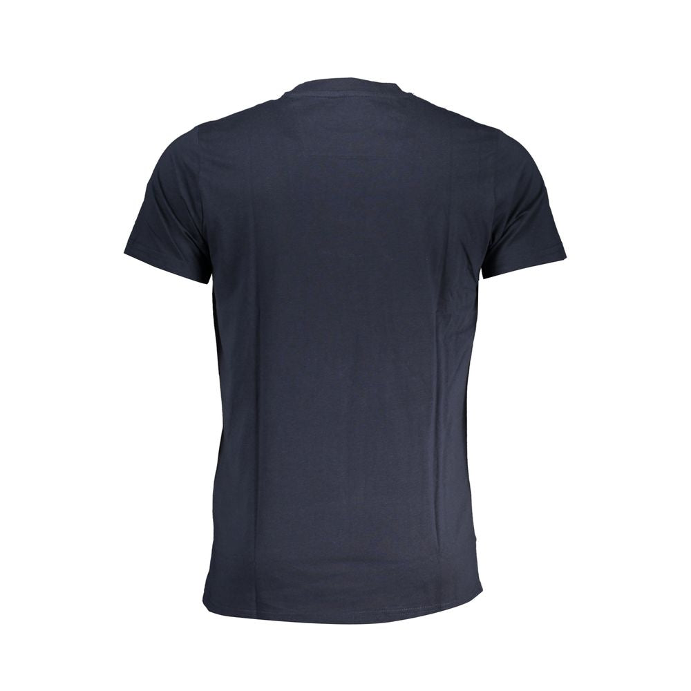 Cavalli Class Crew Neck T-Shirt — Blue Cotton