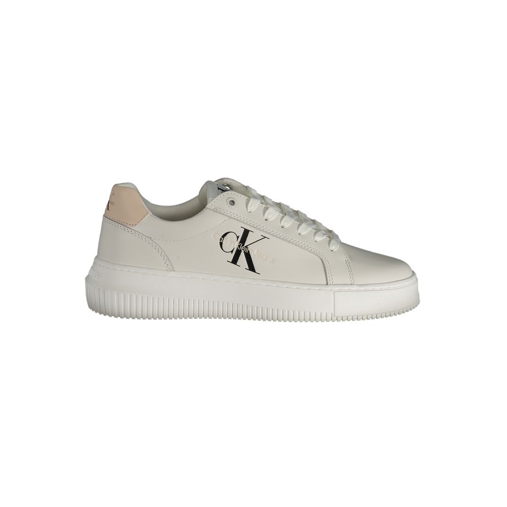 Calvin Klein Athletic Sneaker — White Polyurethane