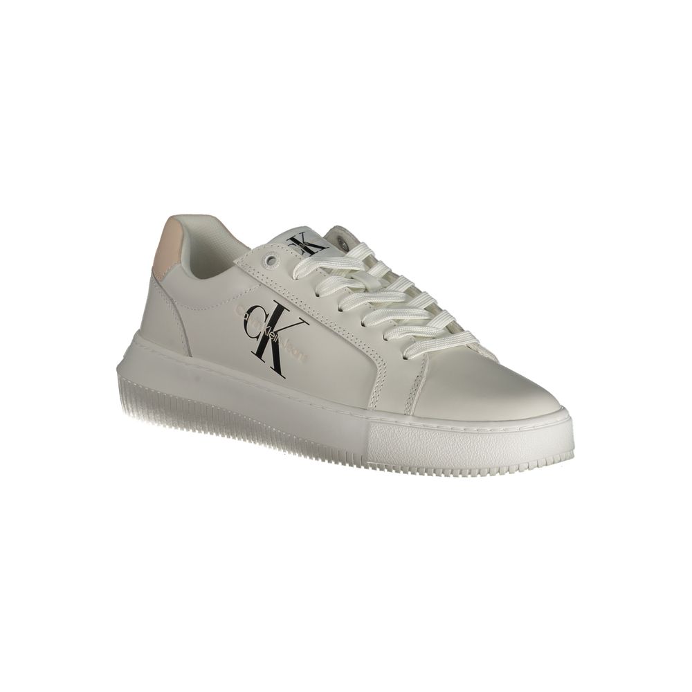 Calvin Klein Athletic Sneaker — White Polyurethane