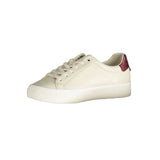 Calvin Klein Leather Low-Top Sneaker — Beige