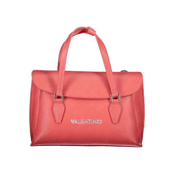Mario Valentino Bag — Red Polyurethane, Handles and Shoulder Strap