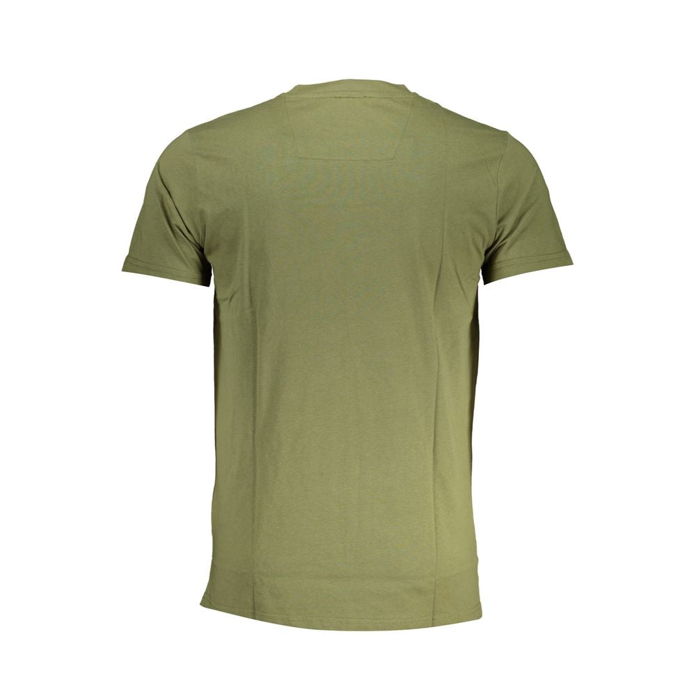 Cavalli Class Crew Neck T-Shirt — Green Cotton