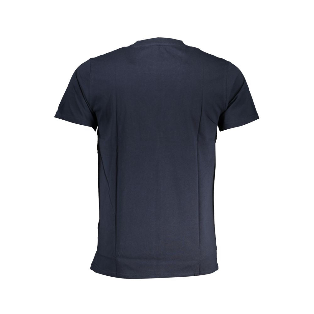 Cavalli Class Crew Neck T-Shirt — Blue Cotton