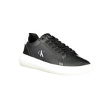 Calvin Klein Leather Sneaker — Black