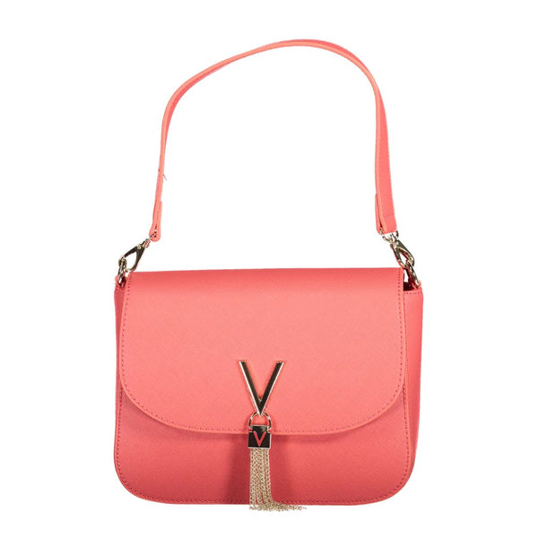 Mario Valentino Bag — Pink Polyurethane, Removable Handles and Pockets