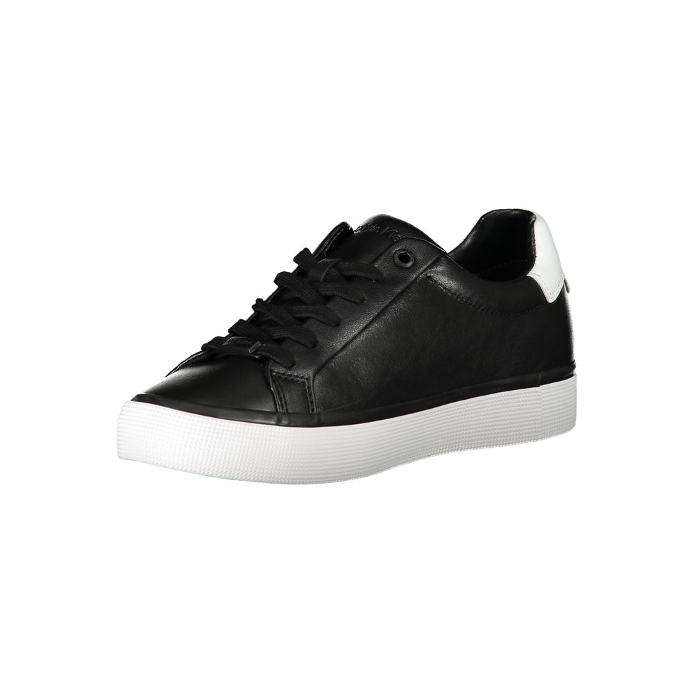Calvin Klein Athletic Sneaker — Black Leather
