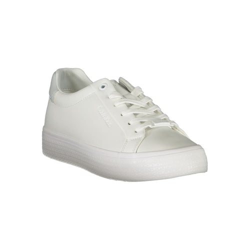 Calvin Klein Low-Top Sneaker — White Leather