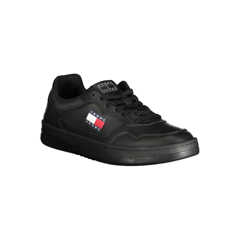 Tommy Hilfiger Athletic Sneaker — Black Polyurethane