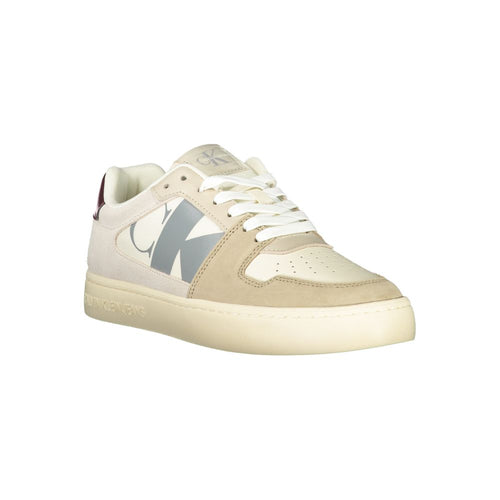 Calvin Klein Athletic Sneaker — Beige Polyurethane