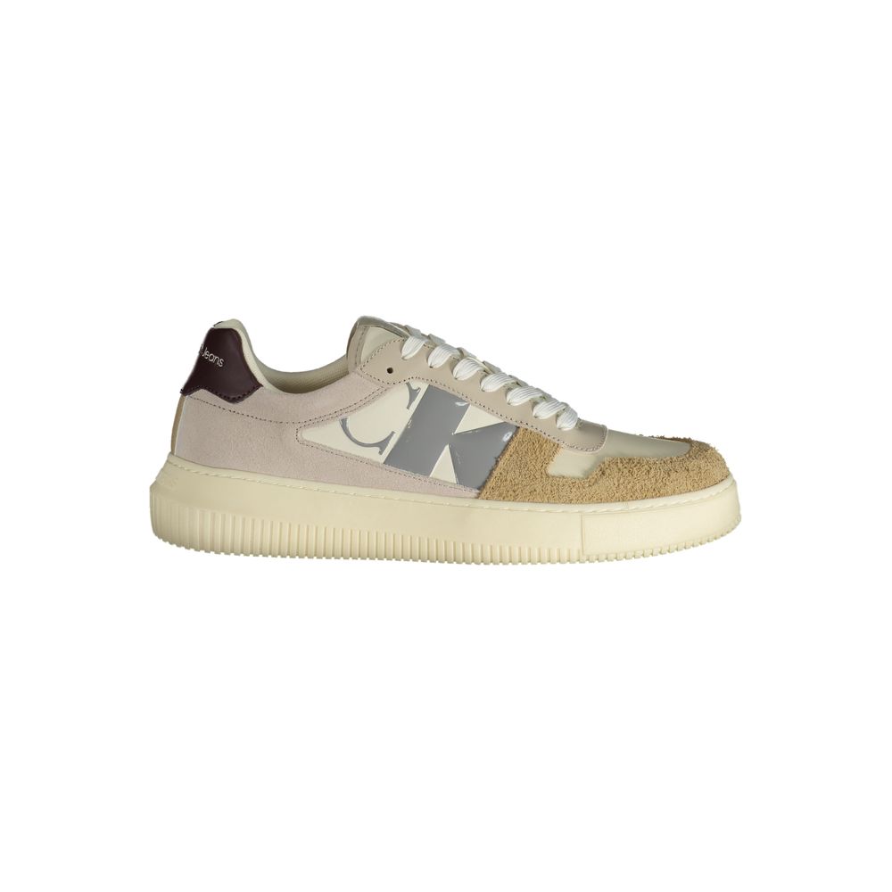 Calvin Klein Polyurethane Sneaker — Beige