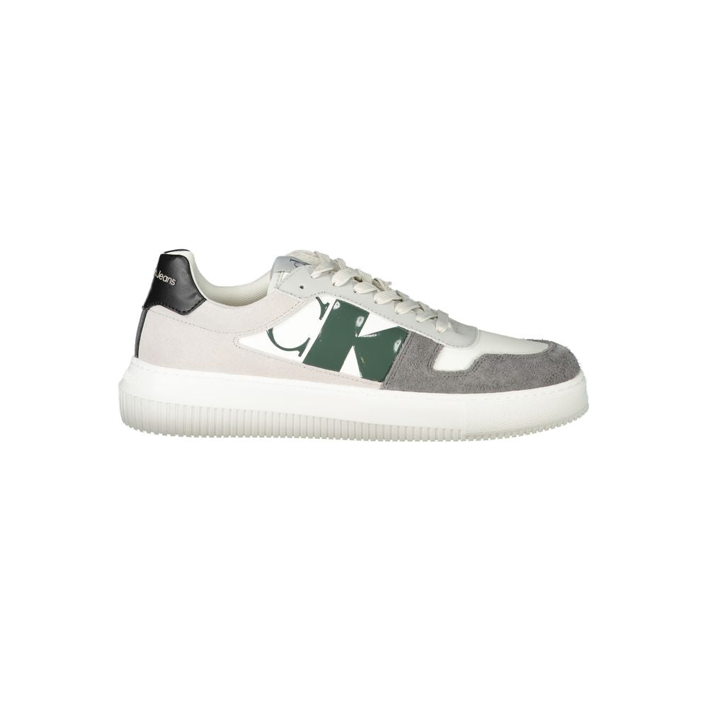 Calvin Klein Athletic Sneaker — White Polyethylene