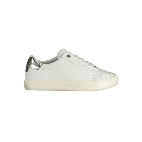 Calvin Klein Leather Sneaker — White