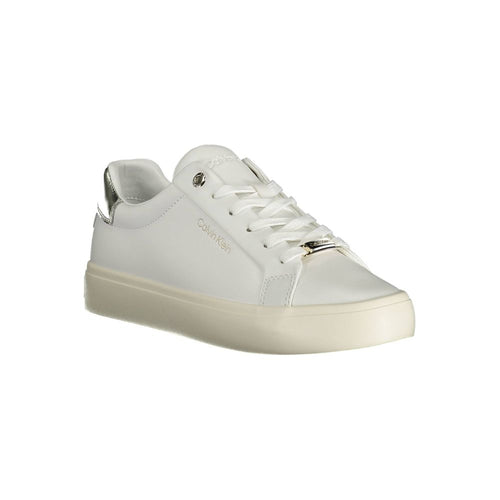 Calvin Klein Leather Sneaker — White