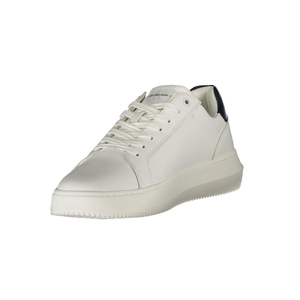 Calvin Klein Leather Sneaker — White
