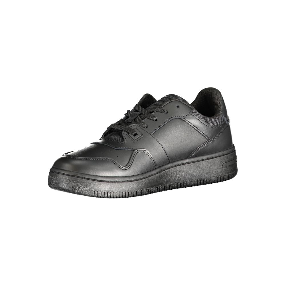 Tommy Hilfiger Athletic Sneaker — Black Leather