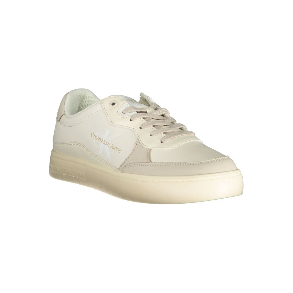 Calvin Klein Athletic Sneaker — White Polyurethane
