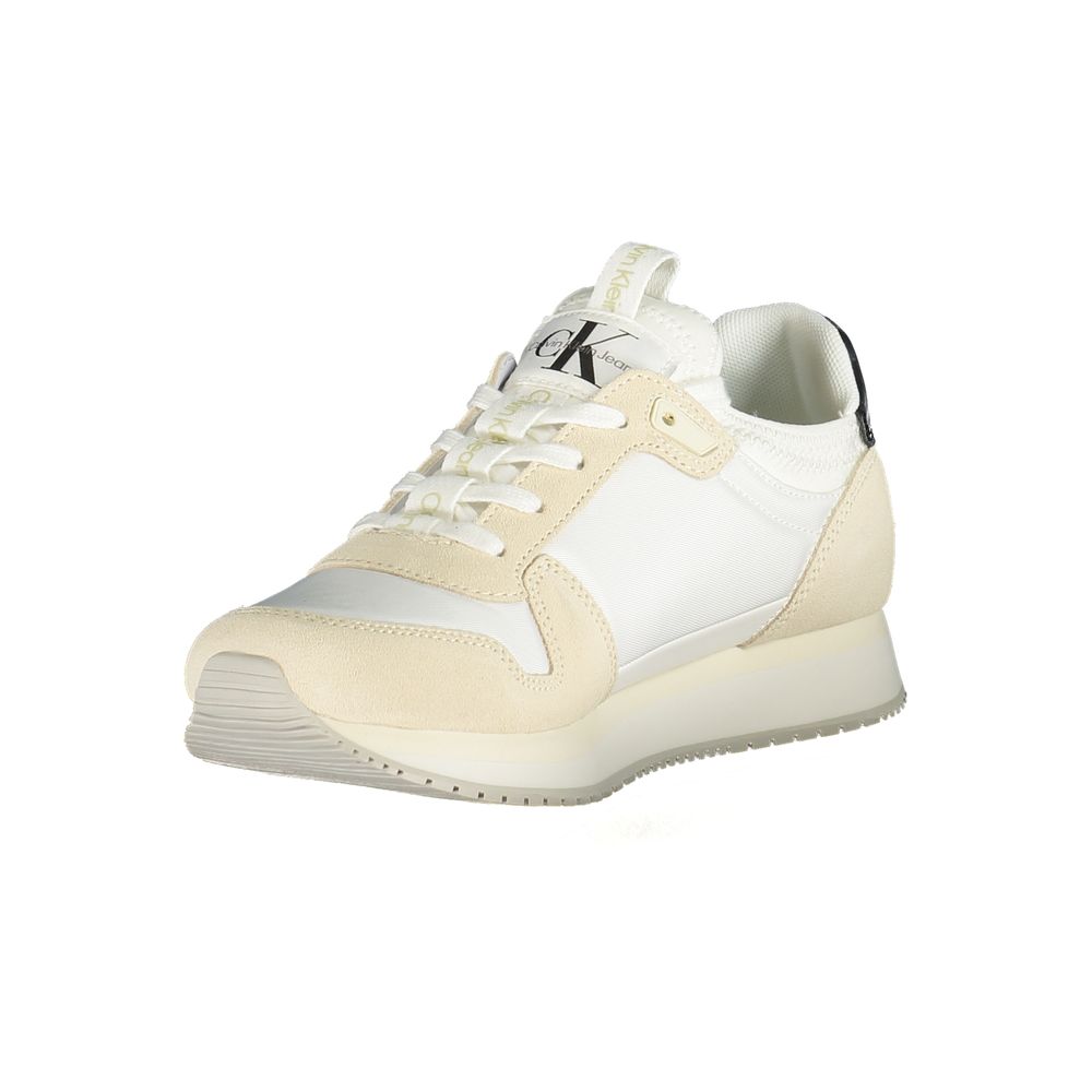 Calvin Klein Athletic Sneaker — White Polyurethane