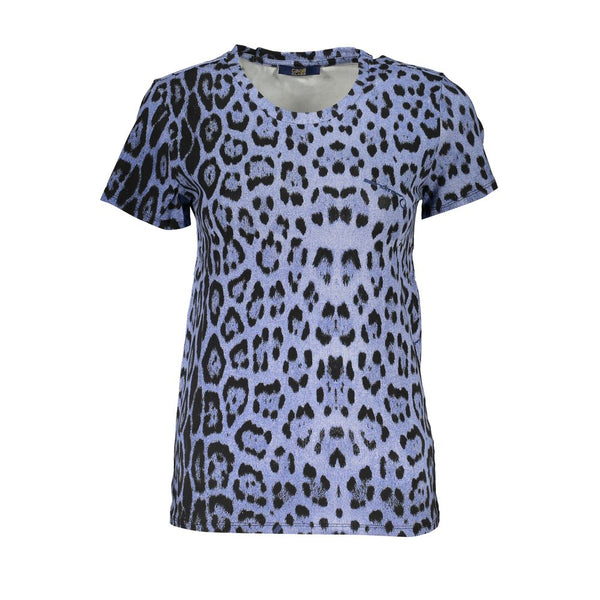 Cavalli Class Women's T-Shirt — Blue Cotton