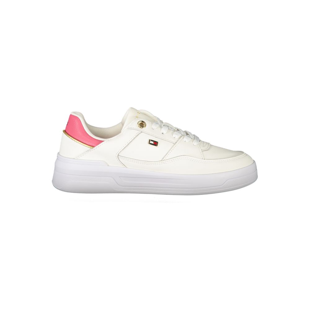 Tommy Hilfiger Athletic Sneaker — White Polyurethane