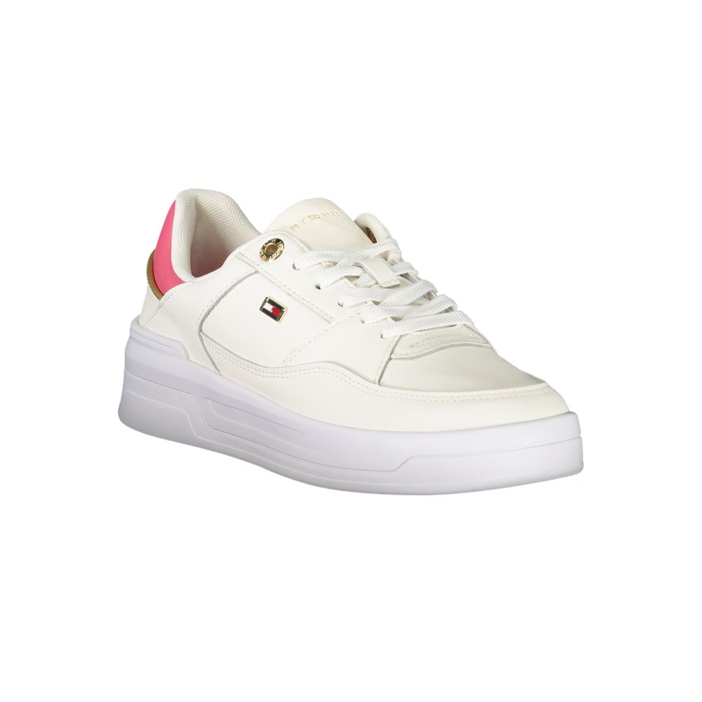 Tommy Hilfiger Athletic Sneaker — White Polyurethane