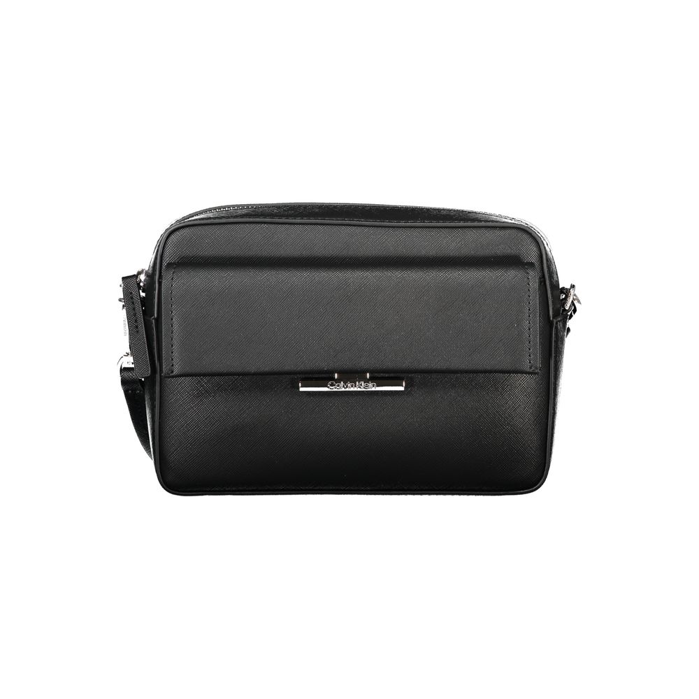 Calvin Klein Shoulder Bag — Black Polyurethane