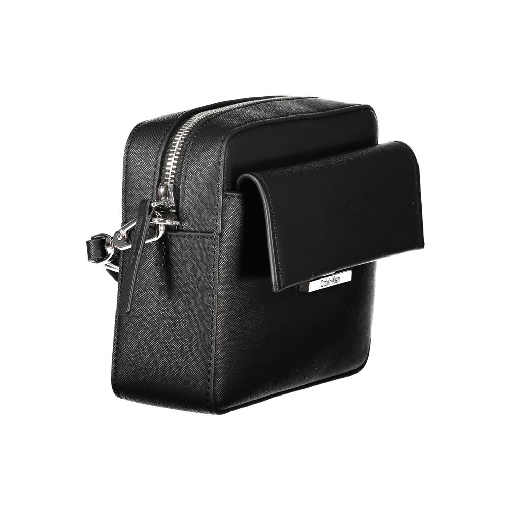 Calvin Klein Shoulder Bag — Black Polyurethane
