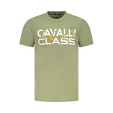 Cavalli Class Men's T-Shirt — Green Cotton
