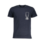 Cavalli Class Crew Neck T-Shirt — Blue Cotton