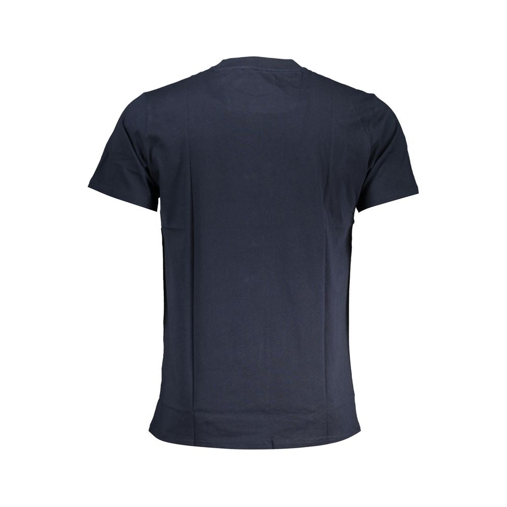 Cavalli Class Crew Neck T-Shirt — Blue Cotton