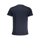 Cavalli Class Crew Neck T-Shirt — Blue Cotton