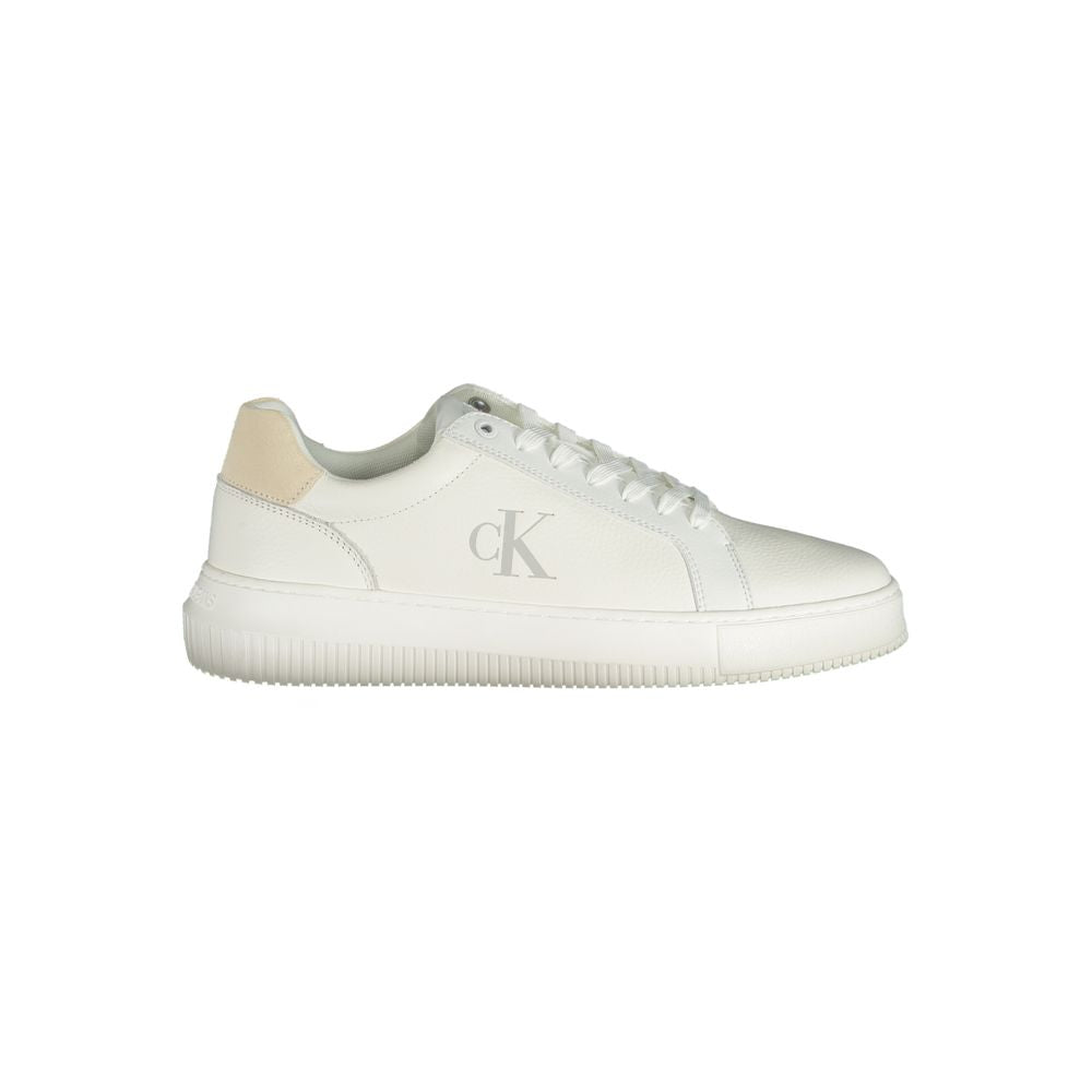 Calvin Klein Athletic Sneaker — White Polyurethane
