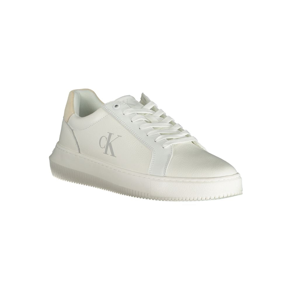 Calvin Klein Athletic Sneaker — White Polyurethane