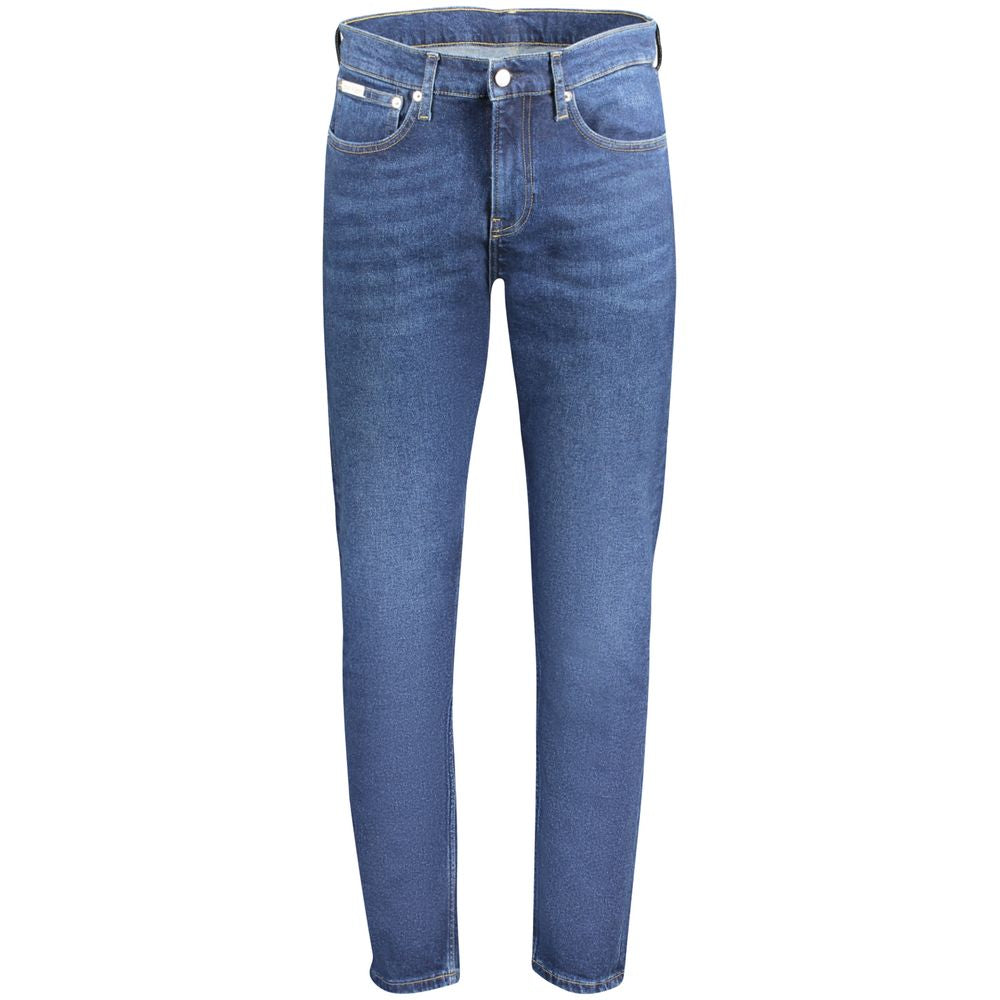 Calvin Klein Slim Tapered Jeans — Blue Cotton