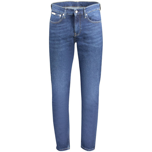 Calvin Klein Slim Tapered Jeans — Blue Cotton
