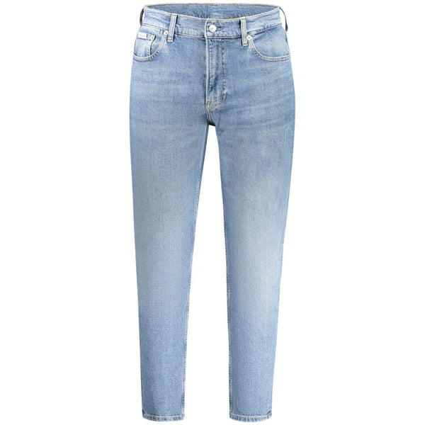 Calvin Klein Relaxed-Fit Jeans — Blue Cotton