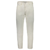 Calvin Klein Straight-Leg Jeans — White Cotton
